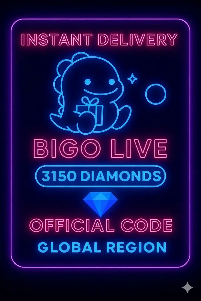 Bigo Live - 3150 다이아몬드 (글로벌) Bigo Live - 3150 다이아몬드 (글로벌)