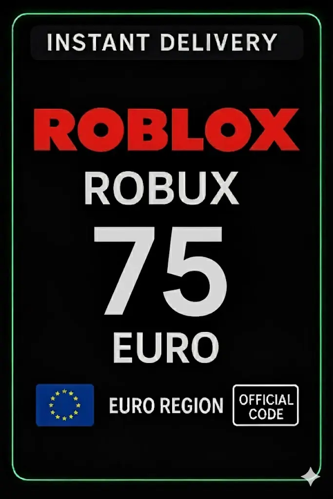 Roblox 75 Euro Karta do Gry (UE) Roblox 75 Euro Karta do Gry (UE)