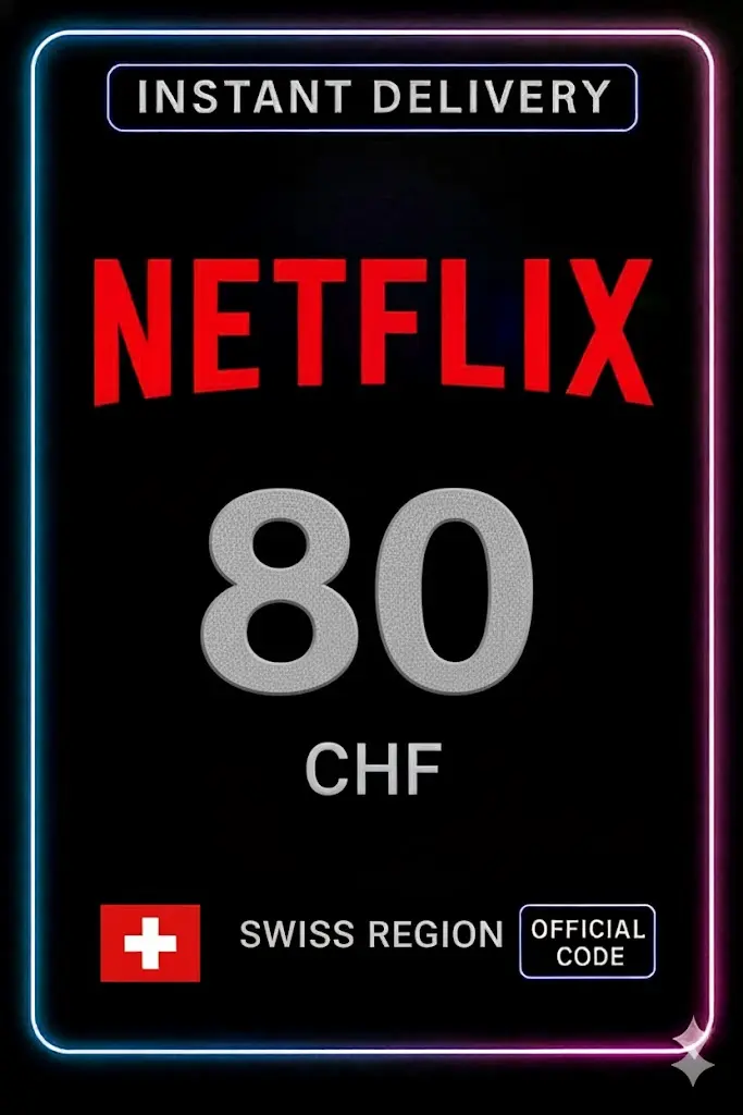 Netflix Gift Card 80 CHF Netflix Gift Card 80 CHF