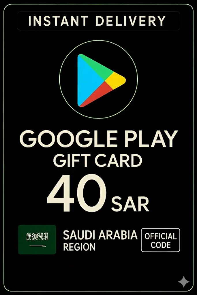 Google Play Gift Card - Saudi Arabia SAR 40 Google Play Gift Card - Saudi Arabia SAR 40