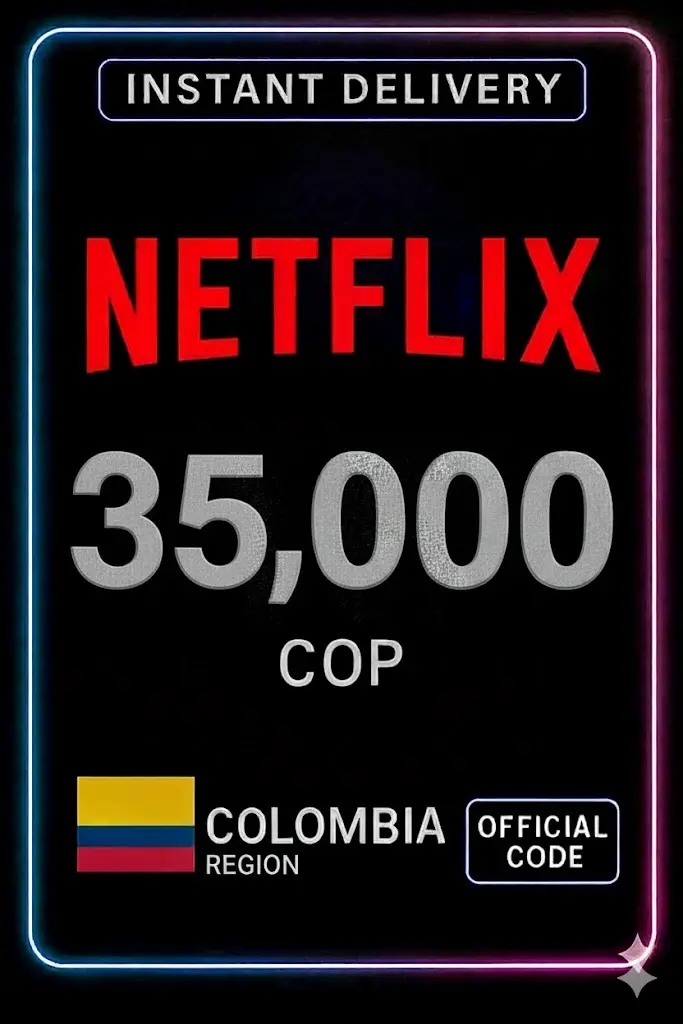Netflix Hədiyyə Kartı 35.000 COP Netflix Hədiyyə Kartı 35.000 COP