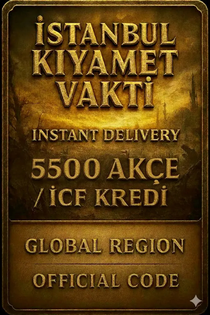 istanbul Kıyamet Vakti 5500 Akçe / ICF Kredi istanbul Kıyamet Vakti 5500 Akçe / ICF Kredi