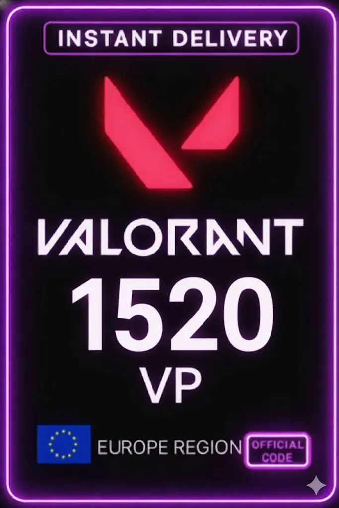 Punkty Valorant - 1520 VP (serwer EU) Punkty Valorant - 1520 VP (serwer EU)
