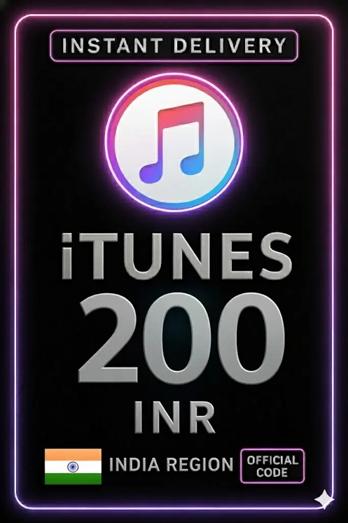iTunes 礼品卡 印度 - 200 印度卢比 iTunes 礼品卡 印度 - 200 印度卢比