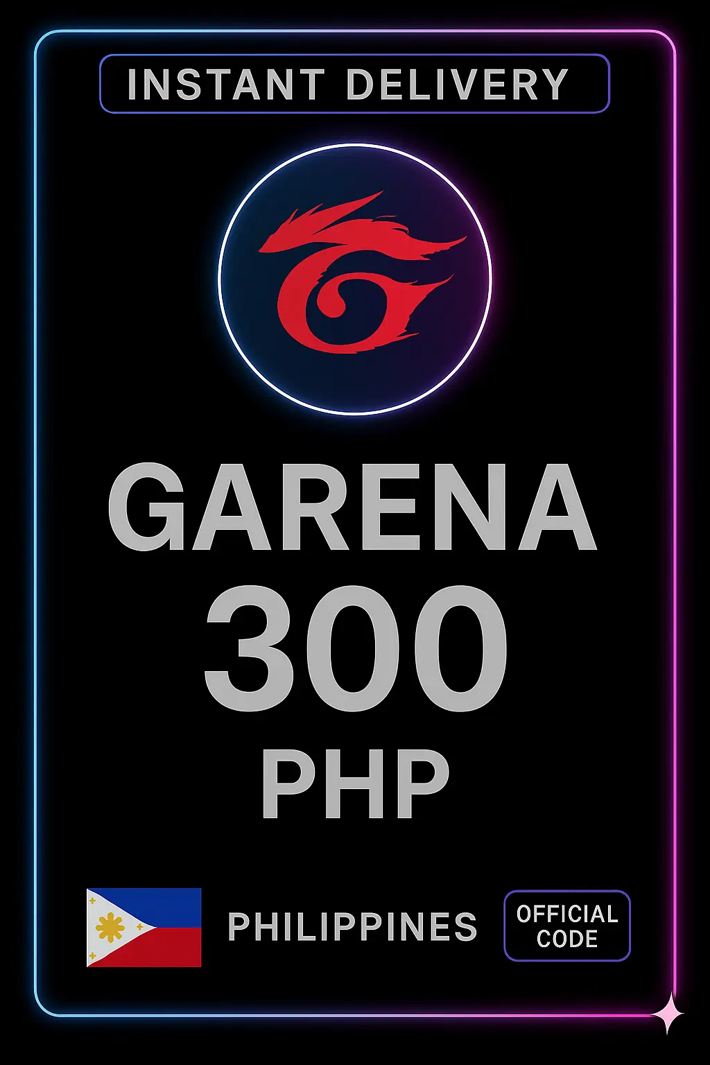 Garena Shells 300 Peso (PH) Garena Shells 300 Peso (PH)