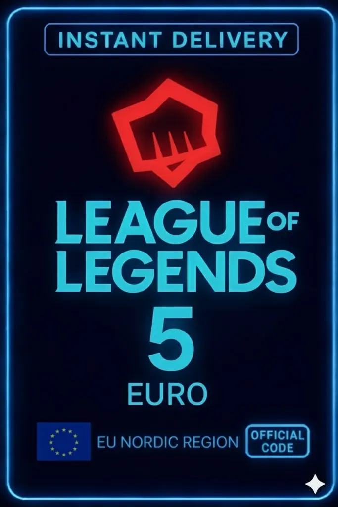 Riot Points EU NORDIC/EAST 5 Euro Riot Points EU NORDIC/EAST 5 Euro