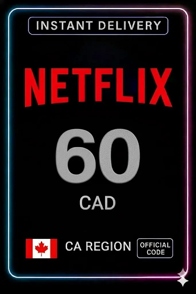 Netflix Gift Card 60 CAD CA Netflix Gift Card 60 CAD CA