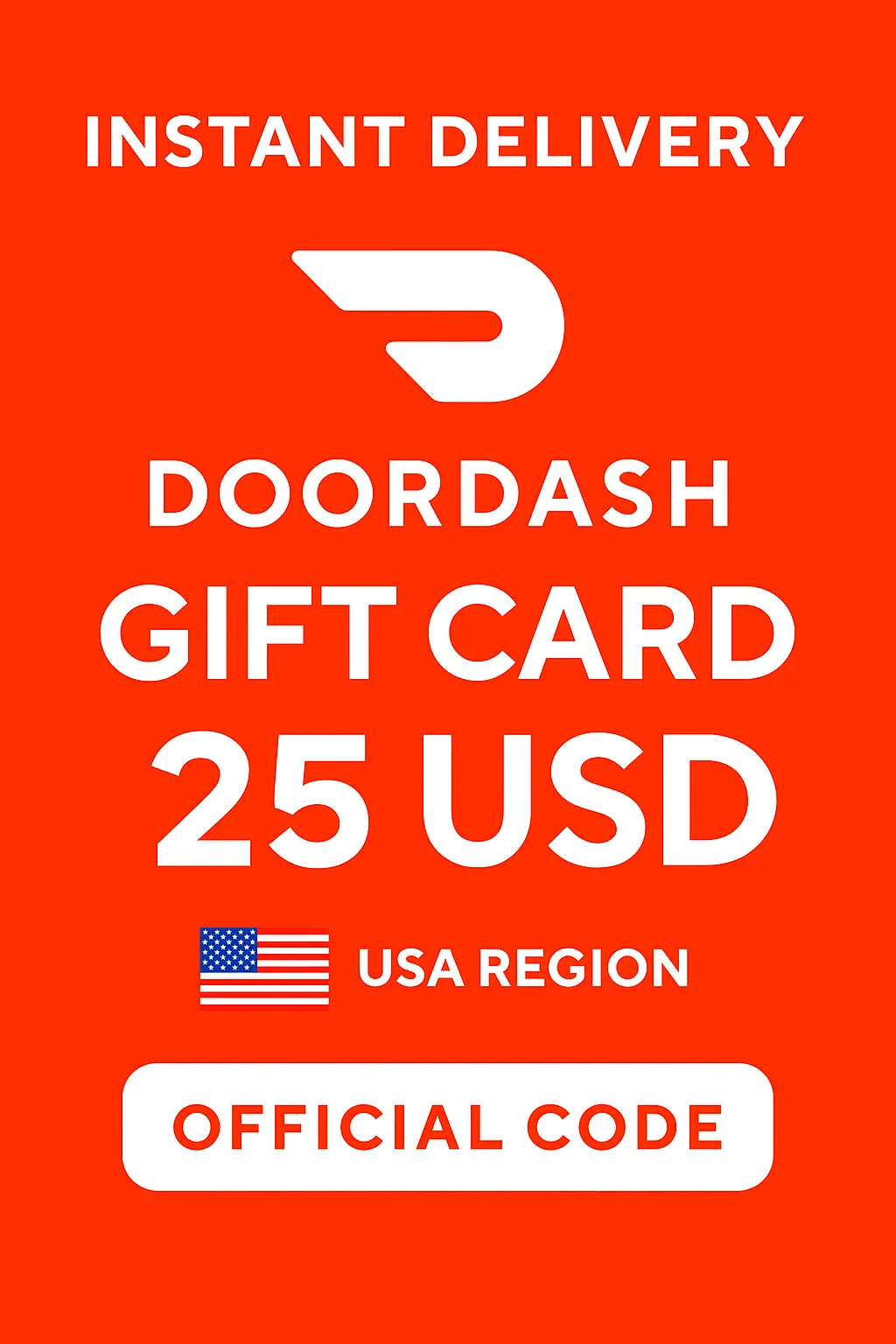 Δωροκάρτες DoorDash - 25$ Δωροκάρτες DoorDash - 25$