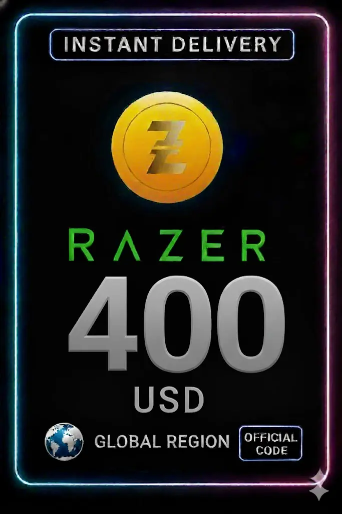 400 USD Razer Gold Global Pin 400 USD Razer Gold Global Pin