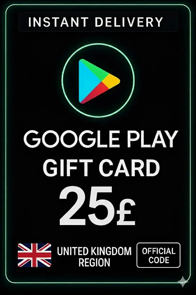 Google Play Gift Card - United Kingdom UK 25 £ Google Play Gift Card - United Kingdom UK 25 £