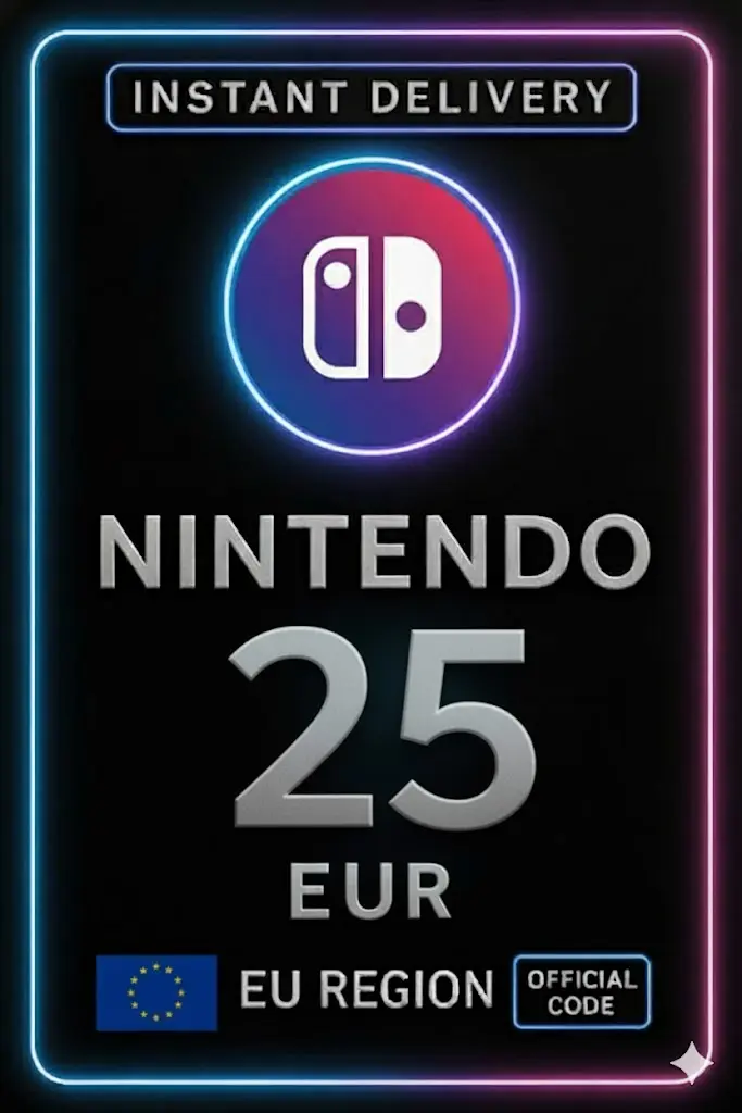 Karta eShop Nintendo 25 EUR Karta eShop Nintendo 25 EUR