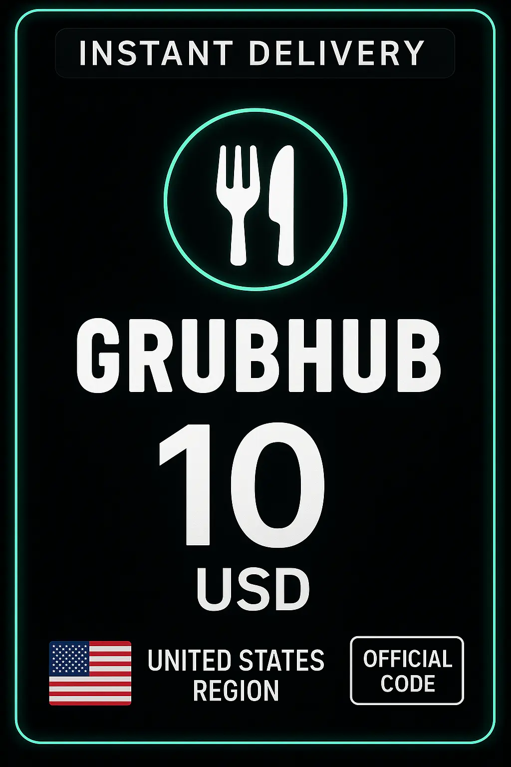 GrubHub 10 USD GrubHub 10 USD