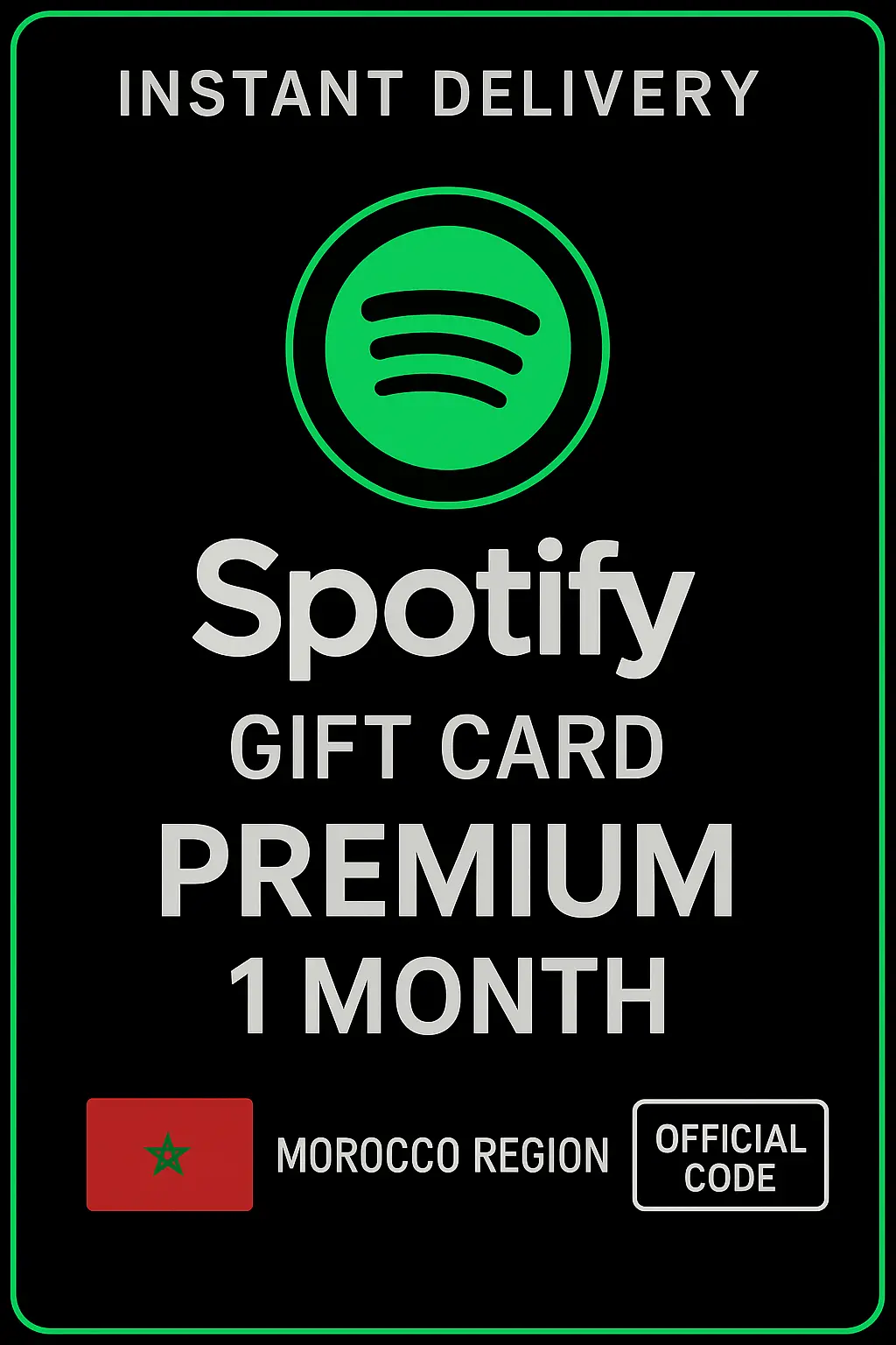 Spotify Gift Card Morocco - 1 Month Premium Spotify Gift Card Morocco - 1 Month Premium