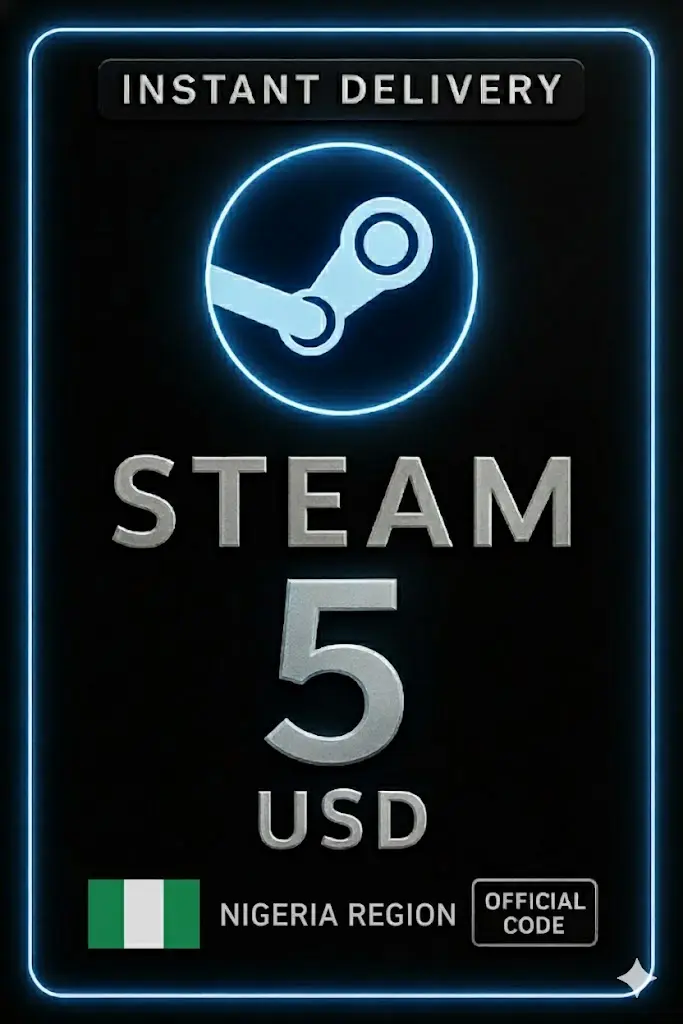 Kod portfela Steam - 5 USD (Nigeria) Kod portfela Steam - 5 USD (Nigeria)