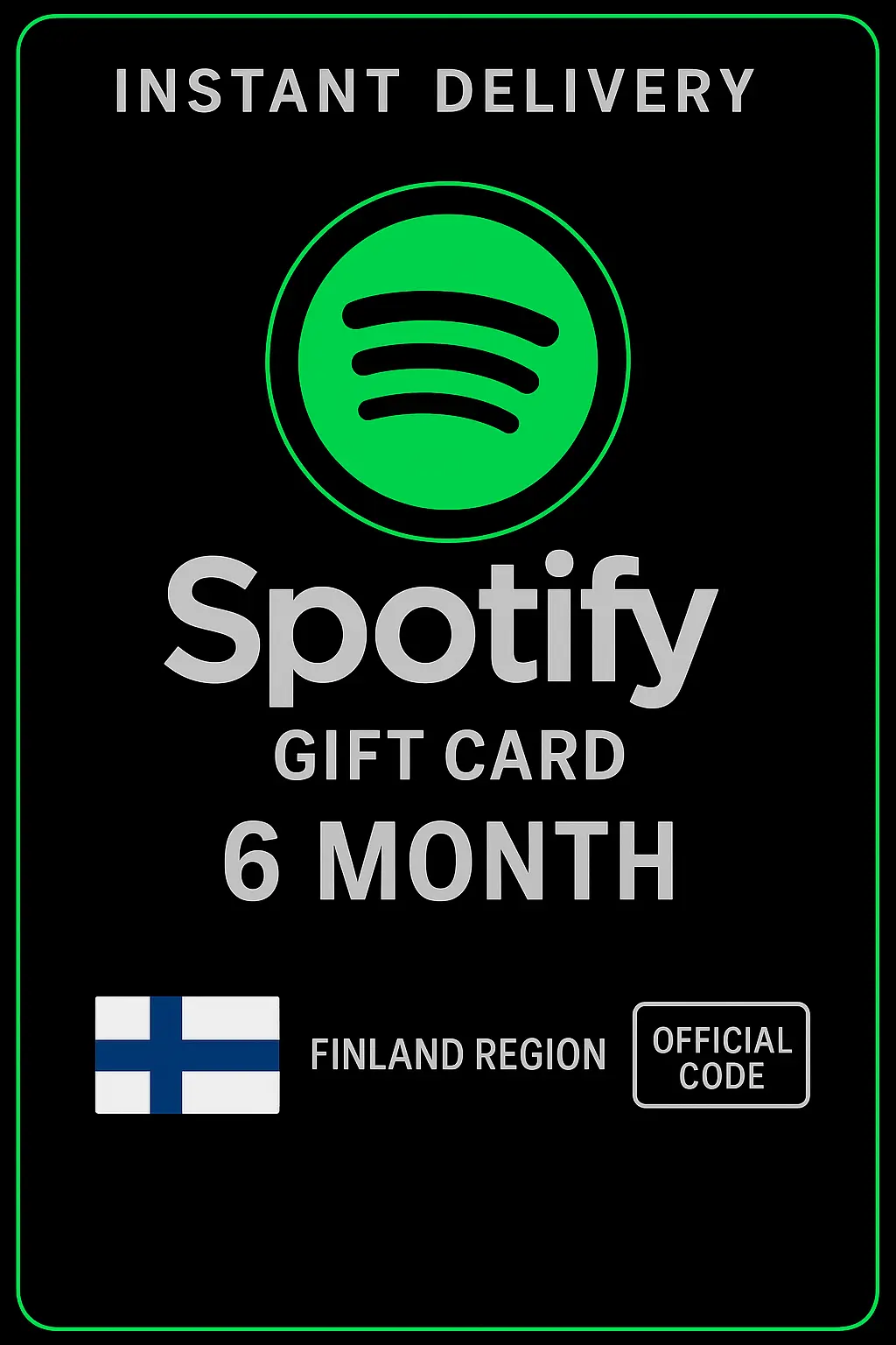 Spotify Lahjakortti Suomi - 6 kuukautta FI Spotify Lahjakortti Suomi - 6 kuukautta FI