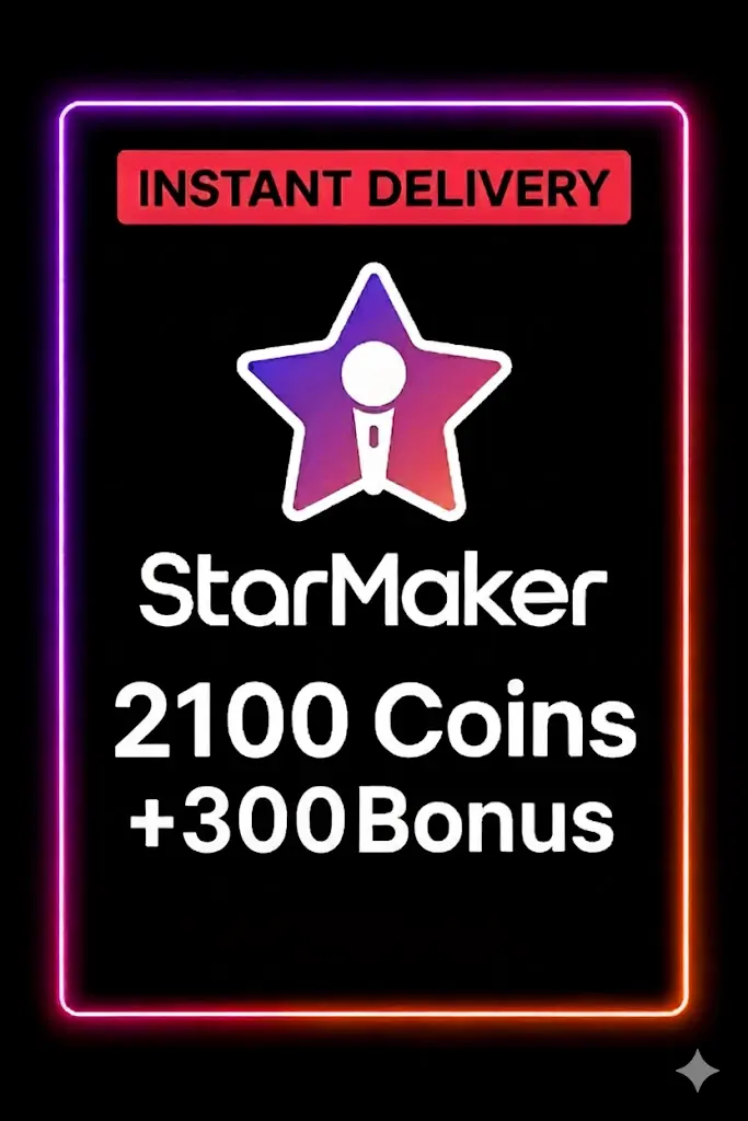 StarMaker 2100 Koin + 300 Bonus Top Up StarMaker 2100 Koin + 300 Bonus Top Up