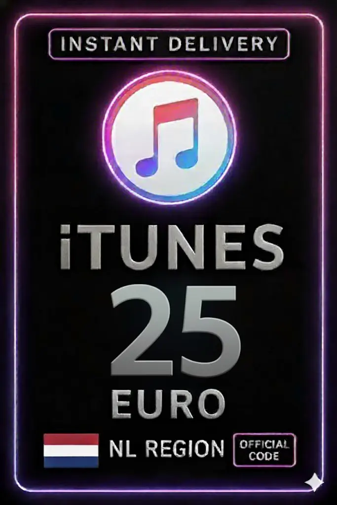 iTunes Gift Card 25 EUR NL iTunes Gift Card 25 EUR NL