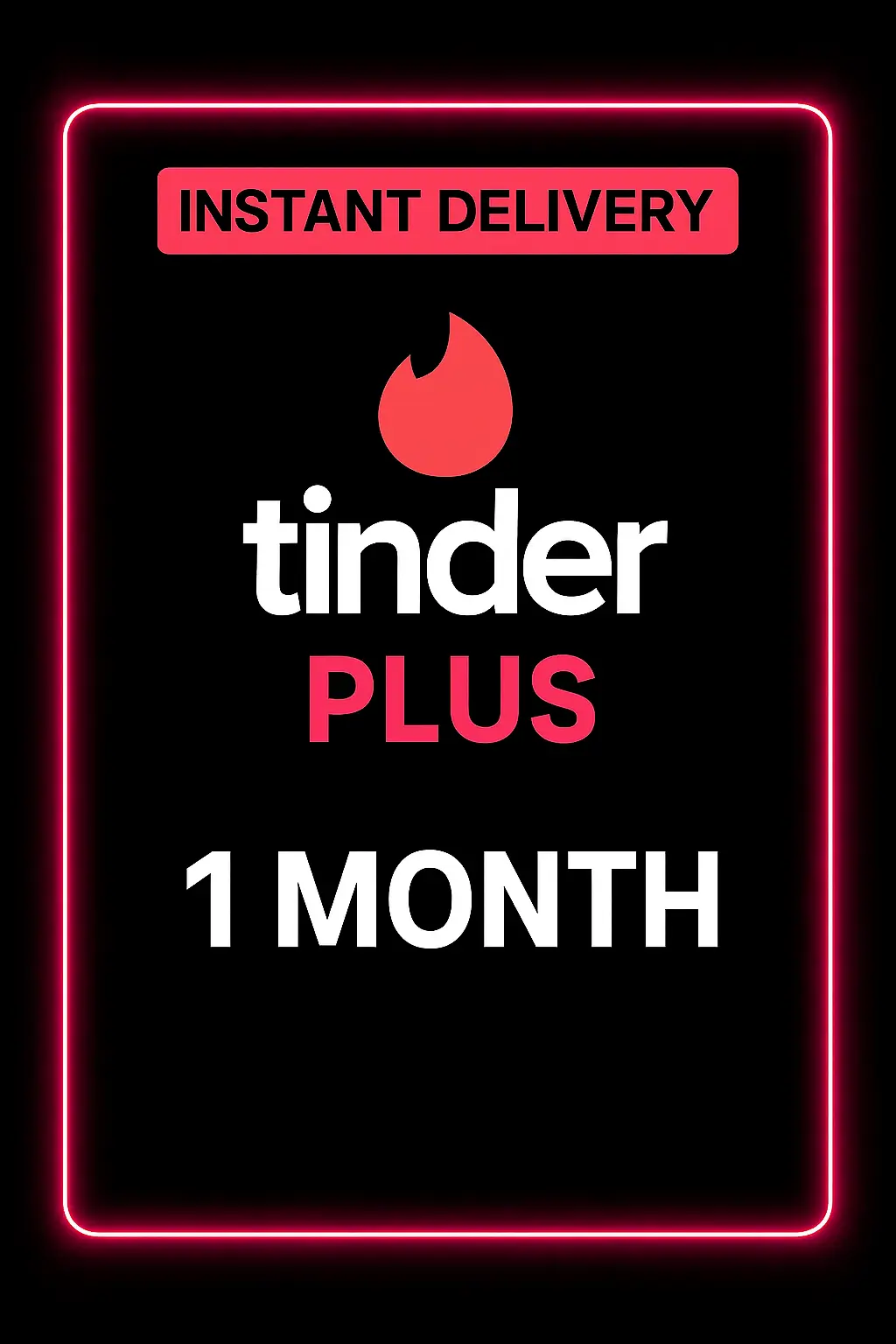Tinder Plus Code - 1 Month Tinder Plus Code - 1 Month
