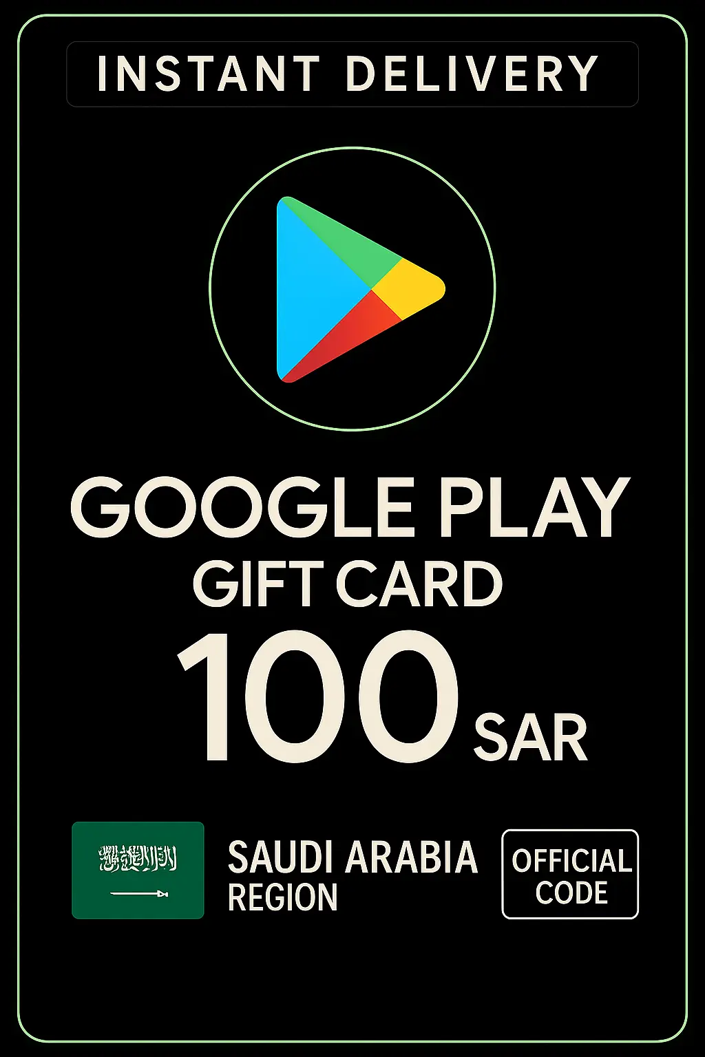 Google Play Gift Card - Saudi Arabia SAR 100 Google Play Gift Card - Saudi Arabia SAR 100