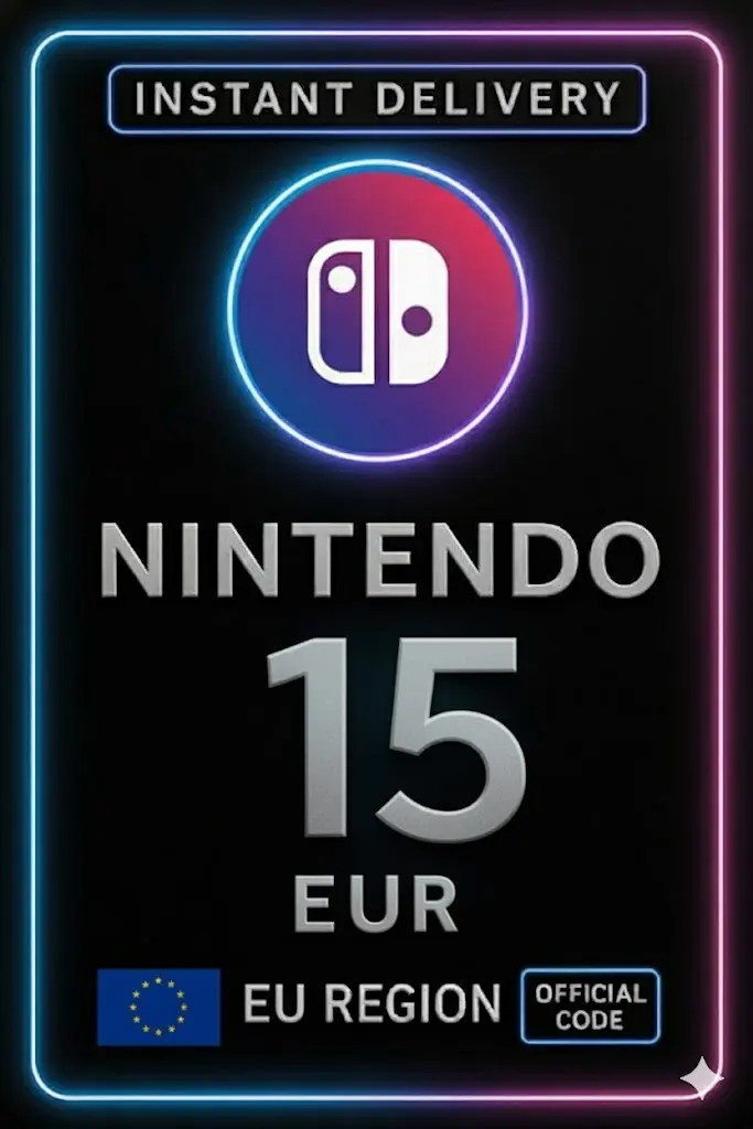 Karta eShop Nintendo 15 EUR - LIMITOWANA PROMOCJA Karta eShop Nintendo 15 EUR - LIMITOWANA PROMOCJA