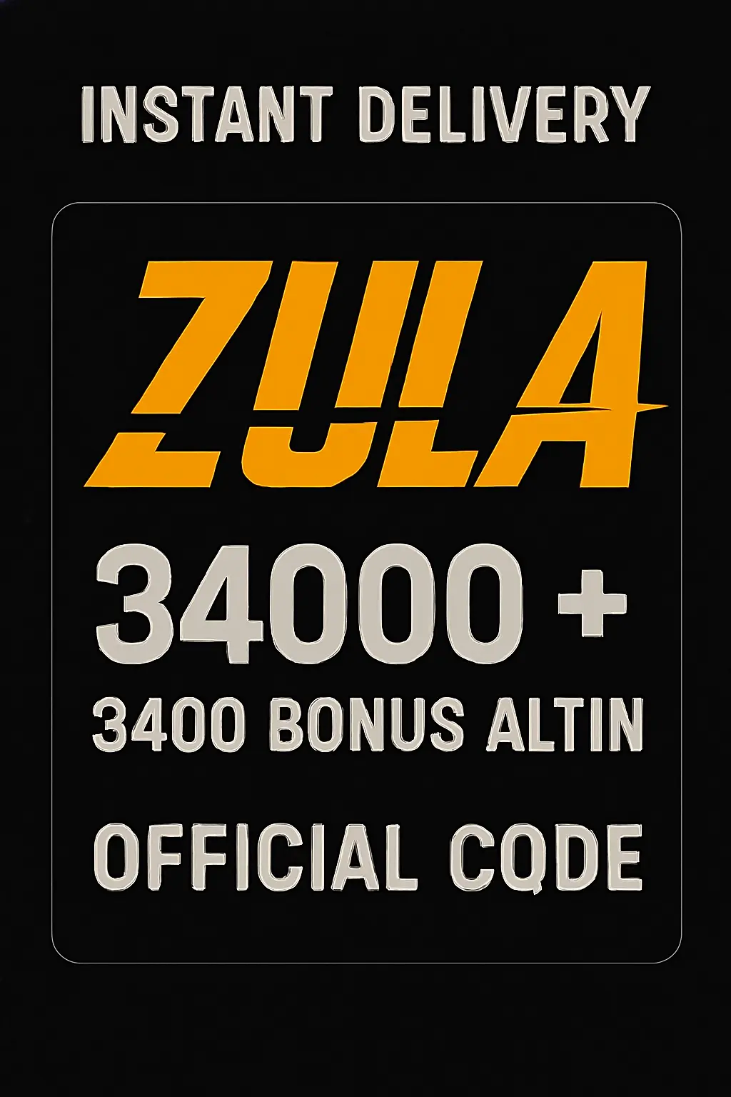 Zula 34000 + 3400 Bonus Altın Zula 34000 + 3400 Bonus Altın
