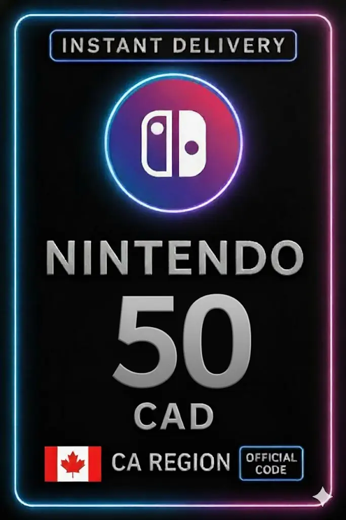 Nintendo eShop Prepaid Card - 50 CAD Nintendo eShop Prepaid Card - 50 CAD