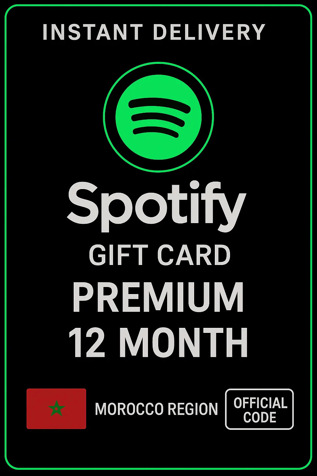 Spotify Gift Card Morocco - 12 Month Premium Spotify Gift Card Morocco - 12 Month Premium