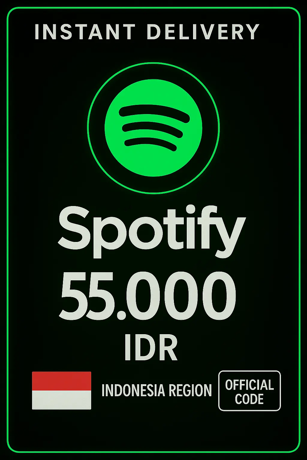 Spotify Indonesia 55.000 IDR Spotify Indonesia 55.000 IDR