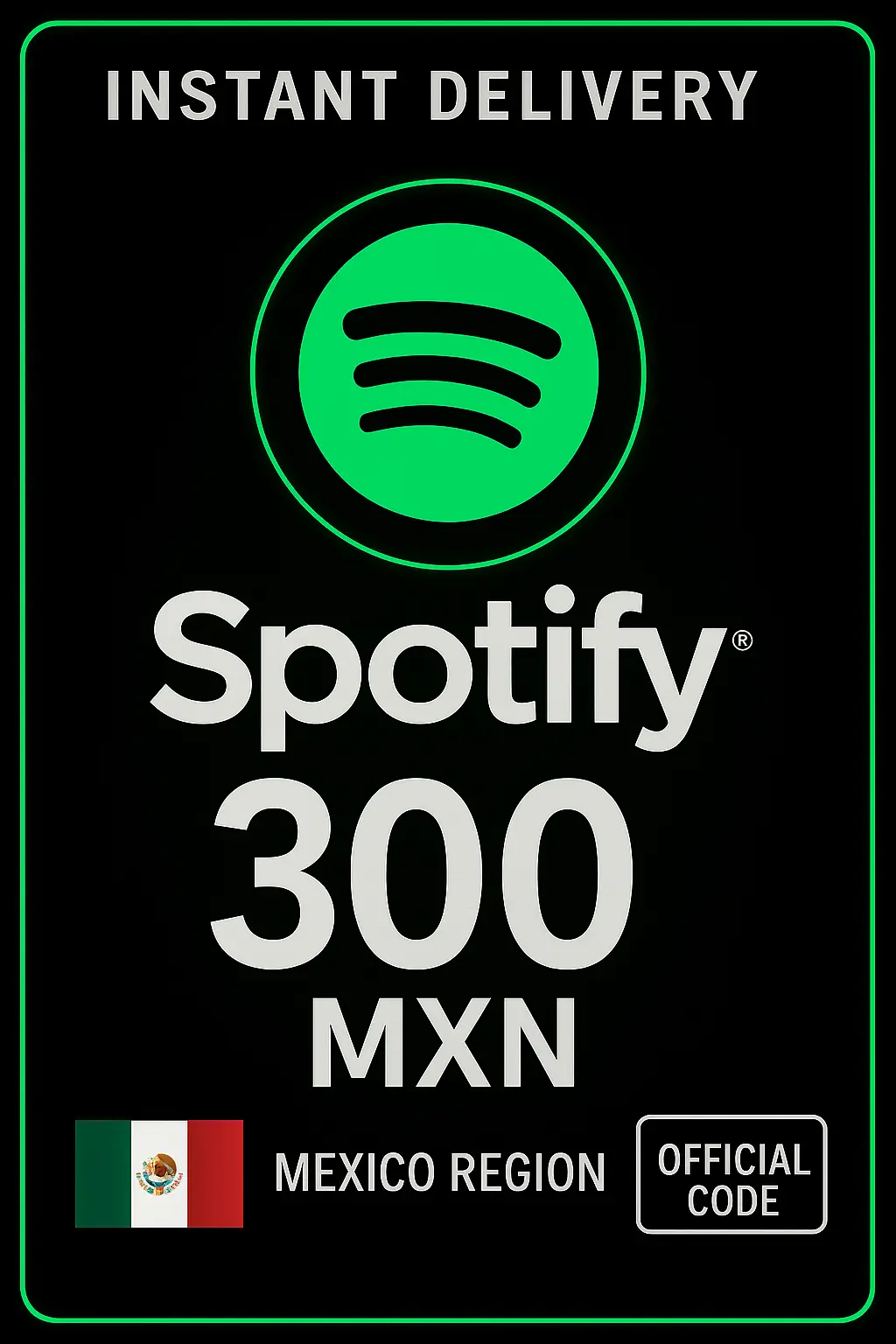 Spotify MX - 300 MXN MX Spotify MX - 300 MXN MX