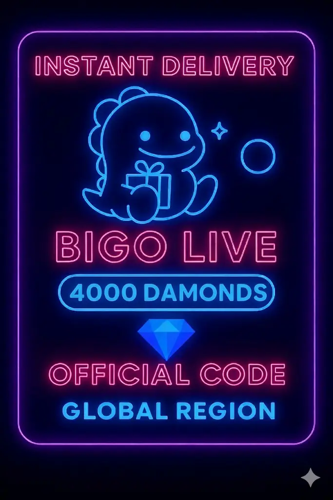 Bigo Live - 4000 다이아몬드 (글로벌) Bigo Live - 4000 다이아몬드 (글로벌)