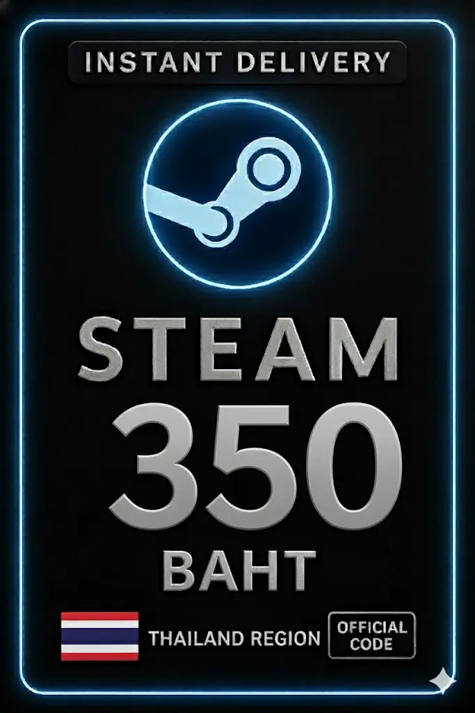 รหัสกระเป๋าสตางค์ Steam ประเทศไทย 350 บาท รหัสกระเป๋าสตางค์ Steam ประเทศไทย 350 บาท