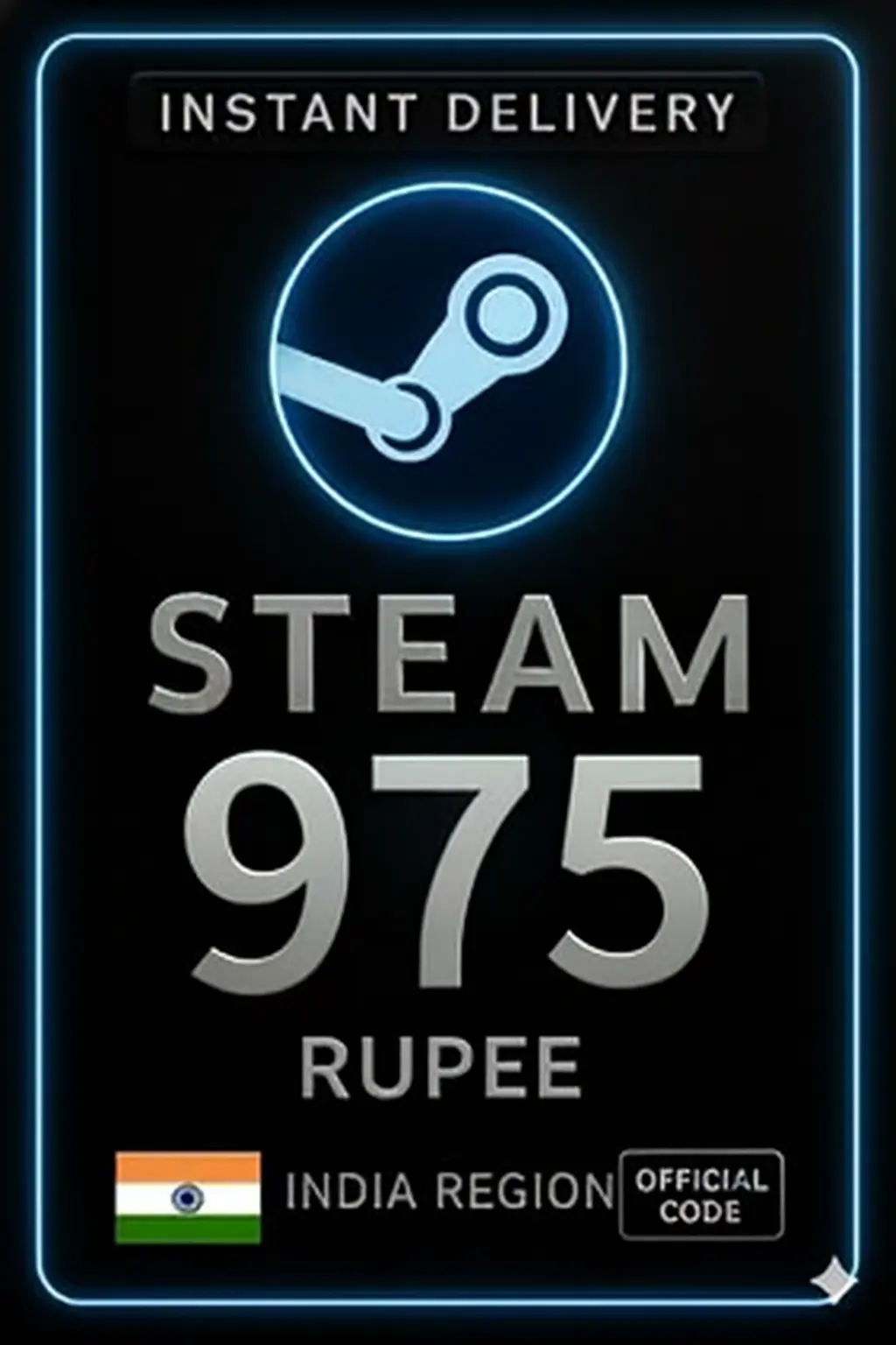 Steam Wallet Code 975 Rupee India Steam Wallet Code 975 Rupee India