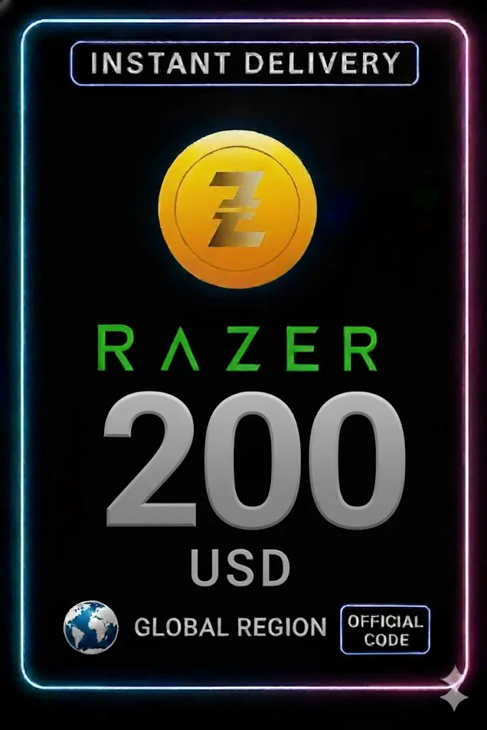 200 USD Razer Gold Global Pin 200 USD Razer Gold Global Pin