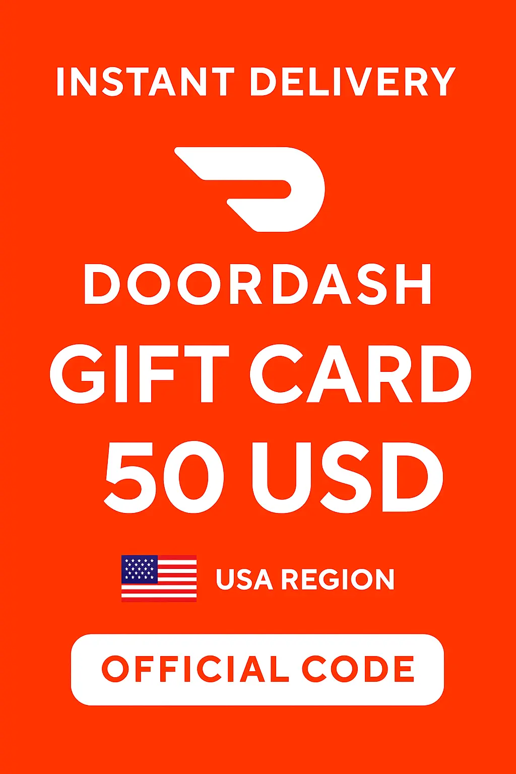Δωροκάρτες DoorDash - 50$ Δωροκάρτες DoorDash - 50$