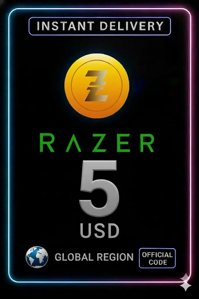 5 USD Razer Gold Global Pin 5 USD Razer Gold Global Pin