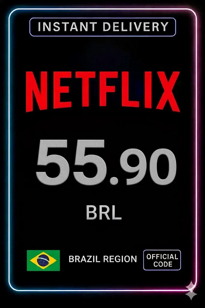 Tarjeta de regalo de Netflix 55,90 BRL BR Tarjeta de regalo de Netflix 55,90 BRL BR