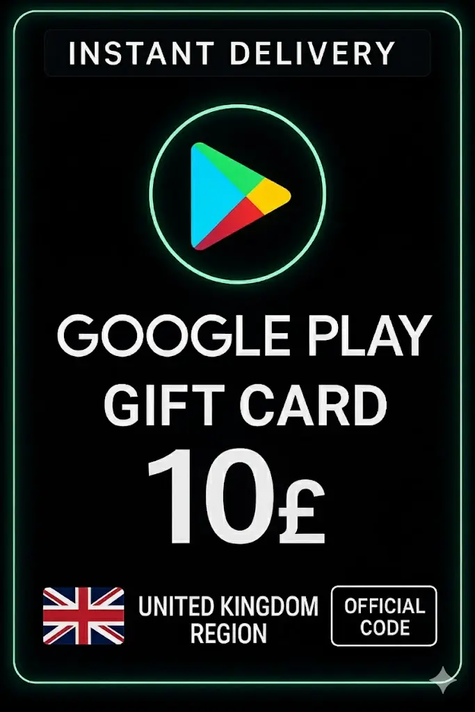 Google Play Gift Card - United Kingdom UK 10 £ Google Play Gift Card - United Kingdom UK 10 £