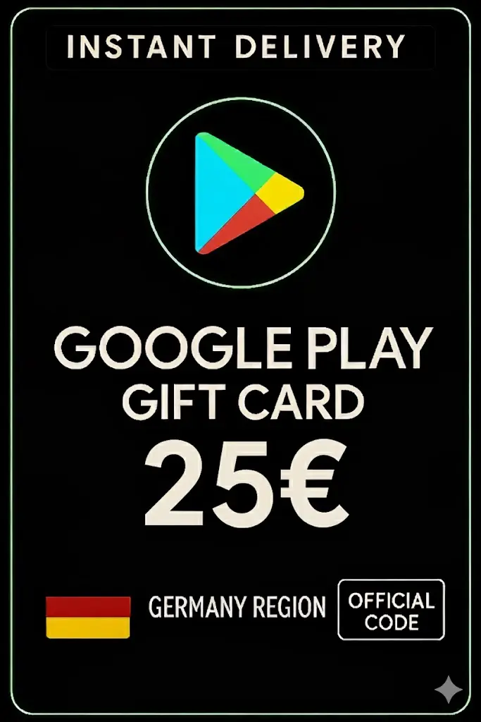 Google Play Geschenkkarte - Deutschland 25 € DE Google Play Geschenkkarte - Deutschland 25 € DE