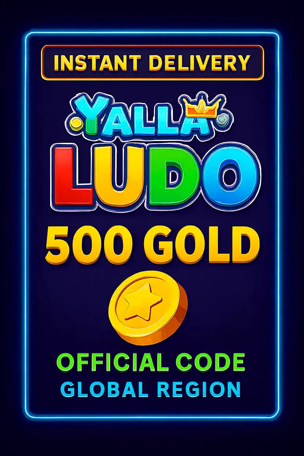 Yalla Ludo - 500 USD zelts (INT) Yalla Ludo - 500 USD zelts (INT)