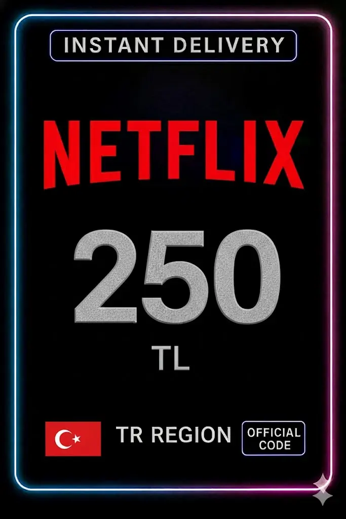 Netflix Geschenkkarte 250 TL Netflix Geschenkkarte 250 TL