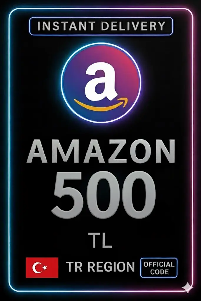 بطاقة هدايا أمازون 500 ليرة تركية بطاقة هدايا أمازون 500 ليرة تركية