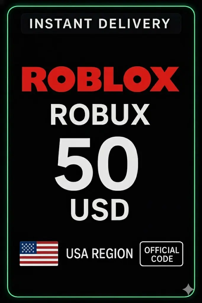 Carte de jeu Roblox 50 USD (États-Unis) Carte de jeu Roblox 50 USD (États-Unis)