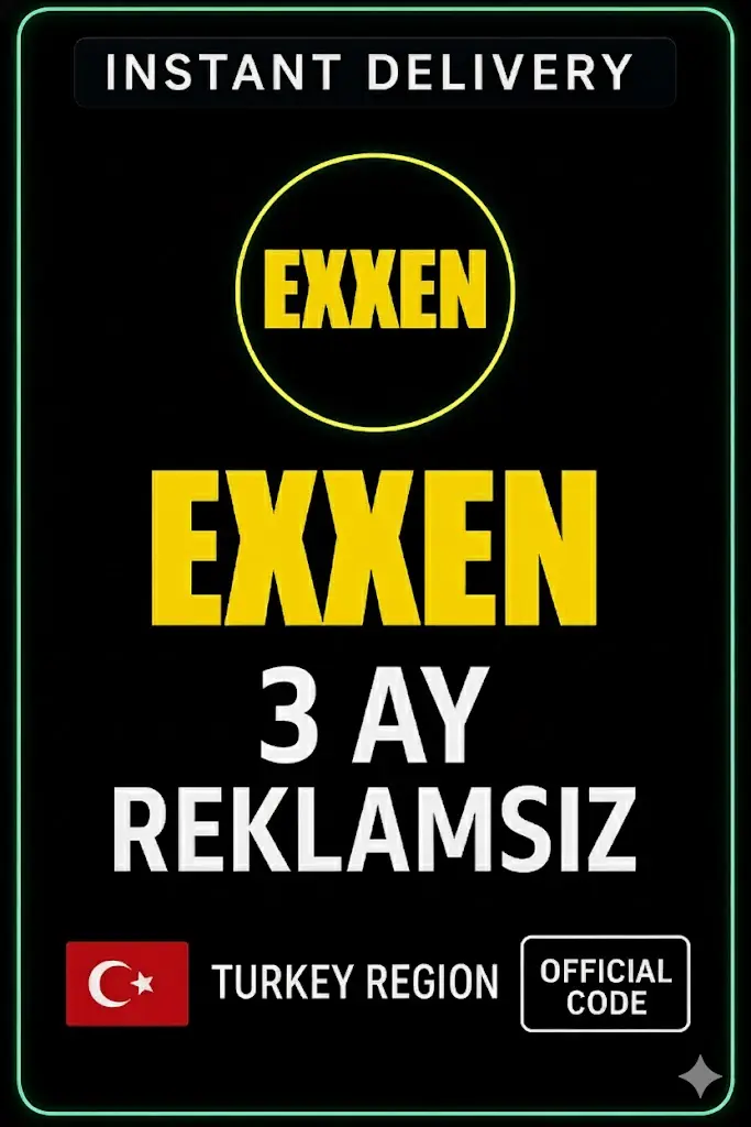 Exxen 3 Ay Üyelik (Reklamsız) Exxen 3 Ay Üyelik (Reklamsız)