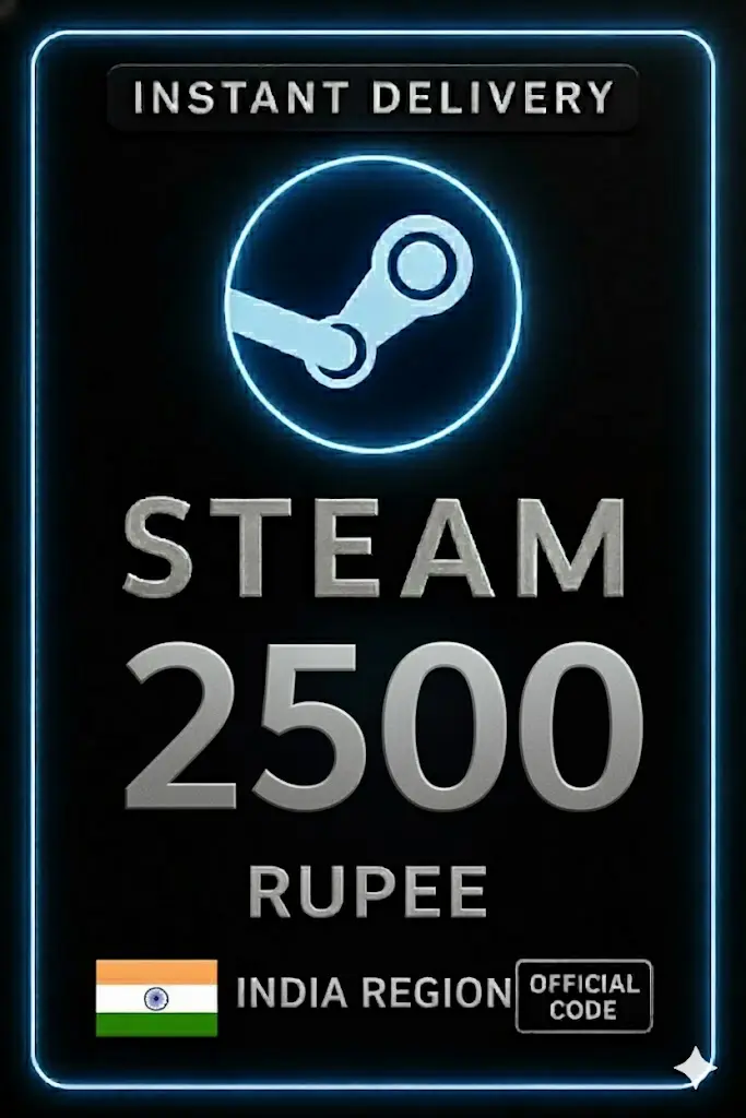 Код за Steam Wallet 2500 рупии Индия Код за Steam Wallet 2500 рупии Индия