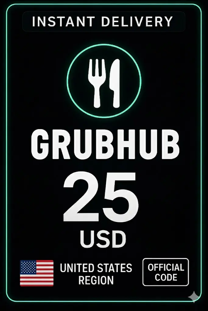 GrubHub 25 USD GrubHub 25 USD
