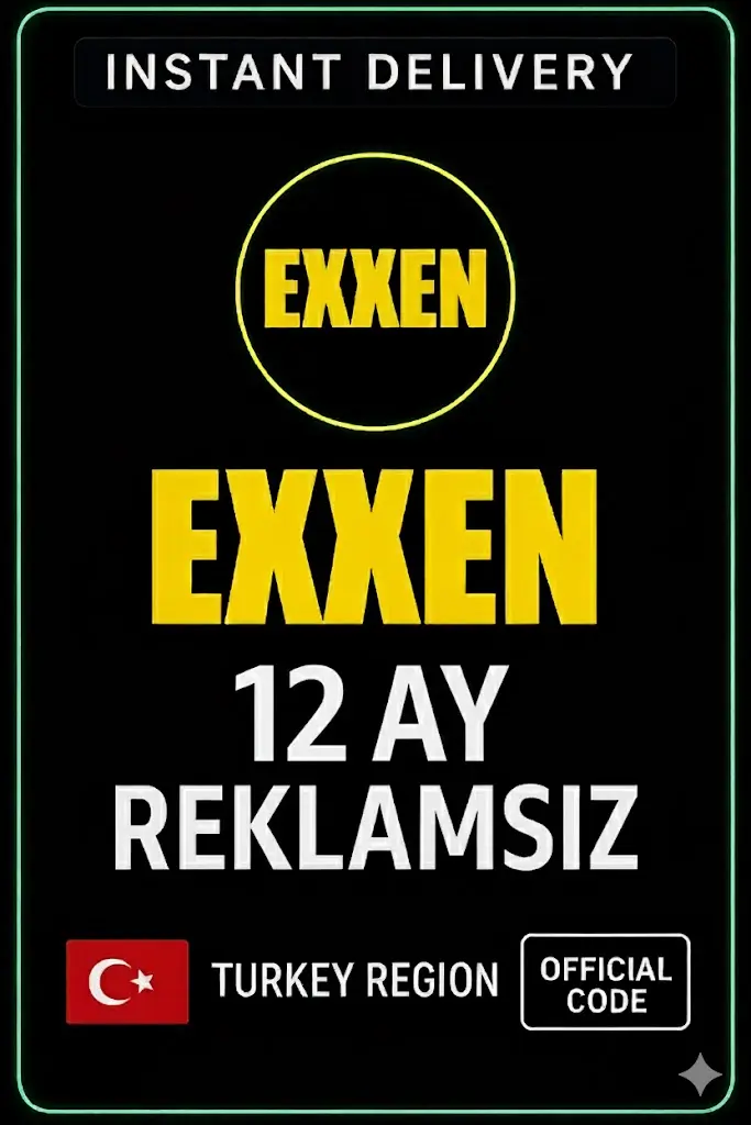 Exxen 12 Ay Üyelik (Reklamsız) Exxen 12 Ay Üyelik (Reklamsız)