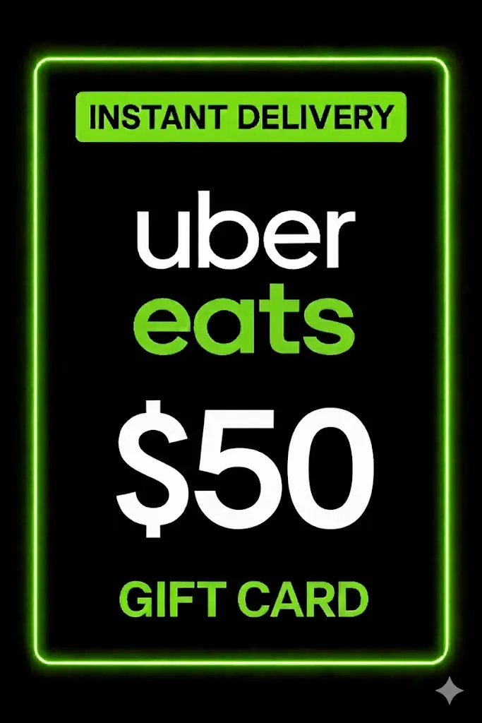 Uber Eats cadeaubon - 50$ Uber Eats cadeaubon - 50$