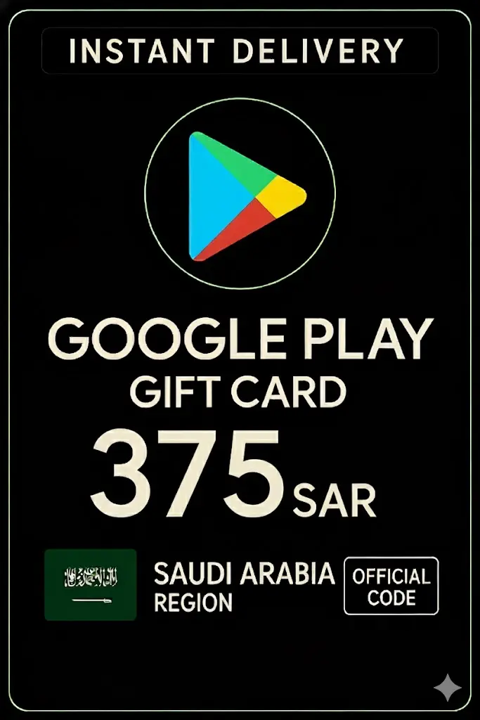 Google Play Gift Card - Saudi Arabia SAR 375 Google Play Gift Card - Saudi Arabia SAR 375