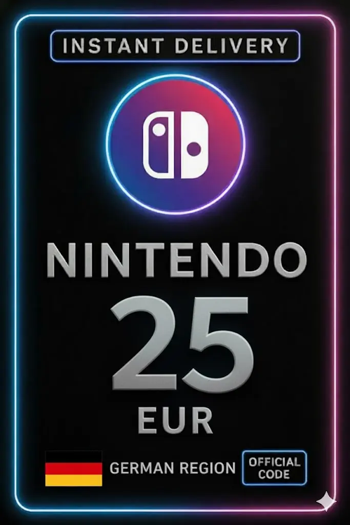Nintendo eShop Kaart - 25€ (Duitsland) Nintendo eShop Kaart - 25€ (Duitsland)