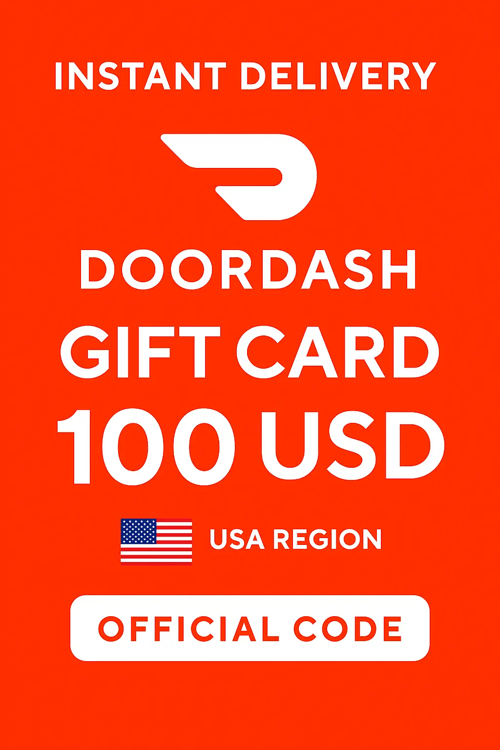 Δωροκάρτες DoorDash - 100$ Δωροκάρτες DoorDash - 100$
